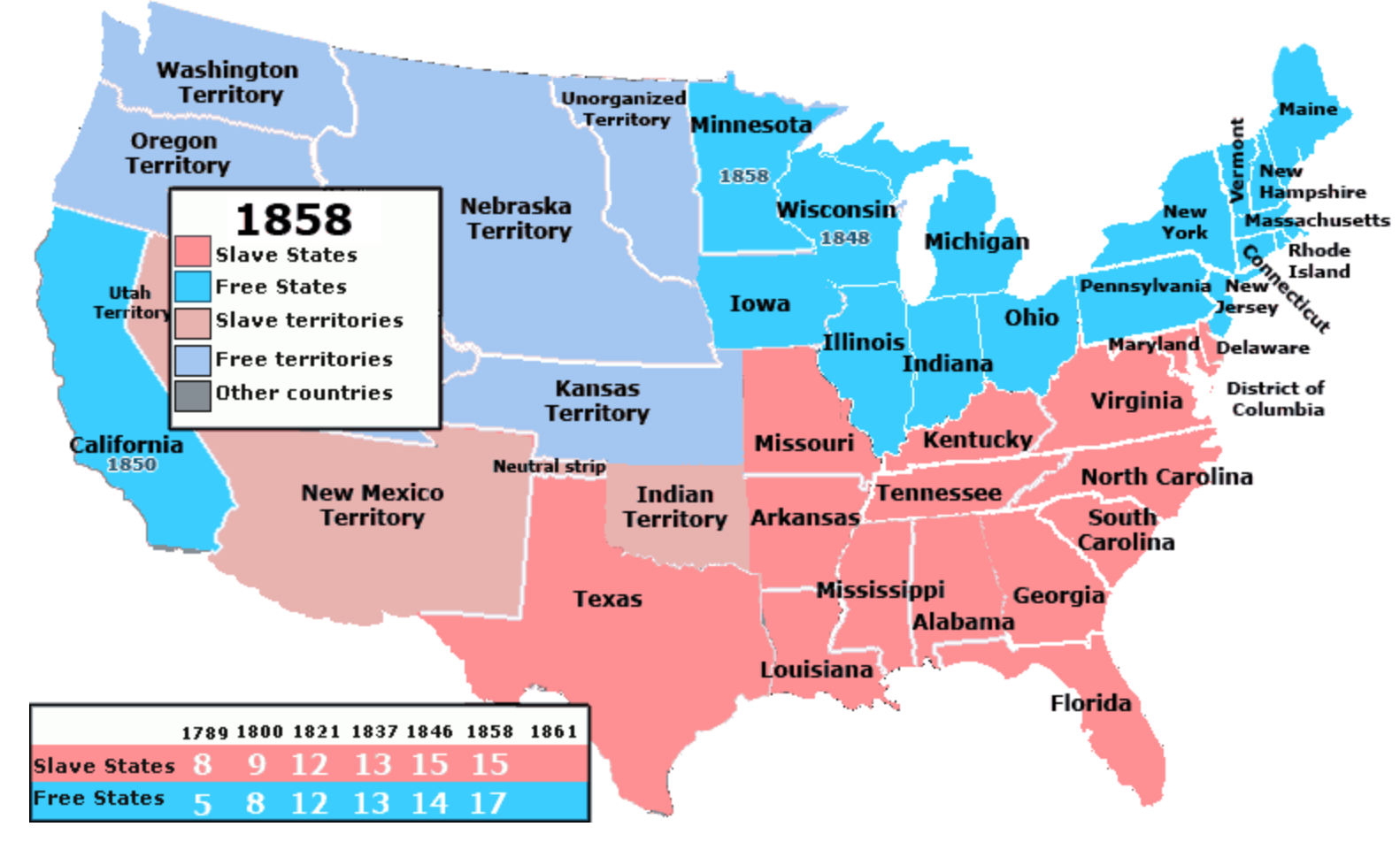 Рабовладельческие штаты США В 1861-1865. Рабовладельческие штаты США В 1861-1865 на карте. Штаты свободные от рабства в США В 1861-1865. The state h